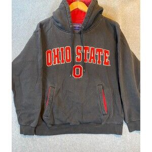 Ohio State Buckeyes Hoodie Mens Small Faded Black Embroidered Champs Sports NCAA